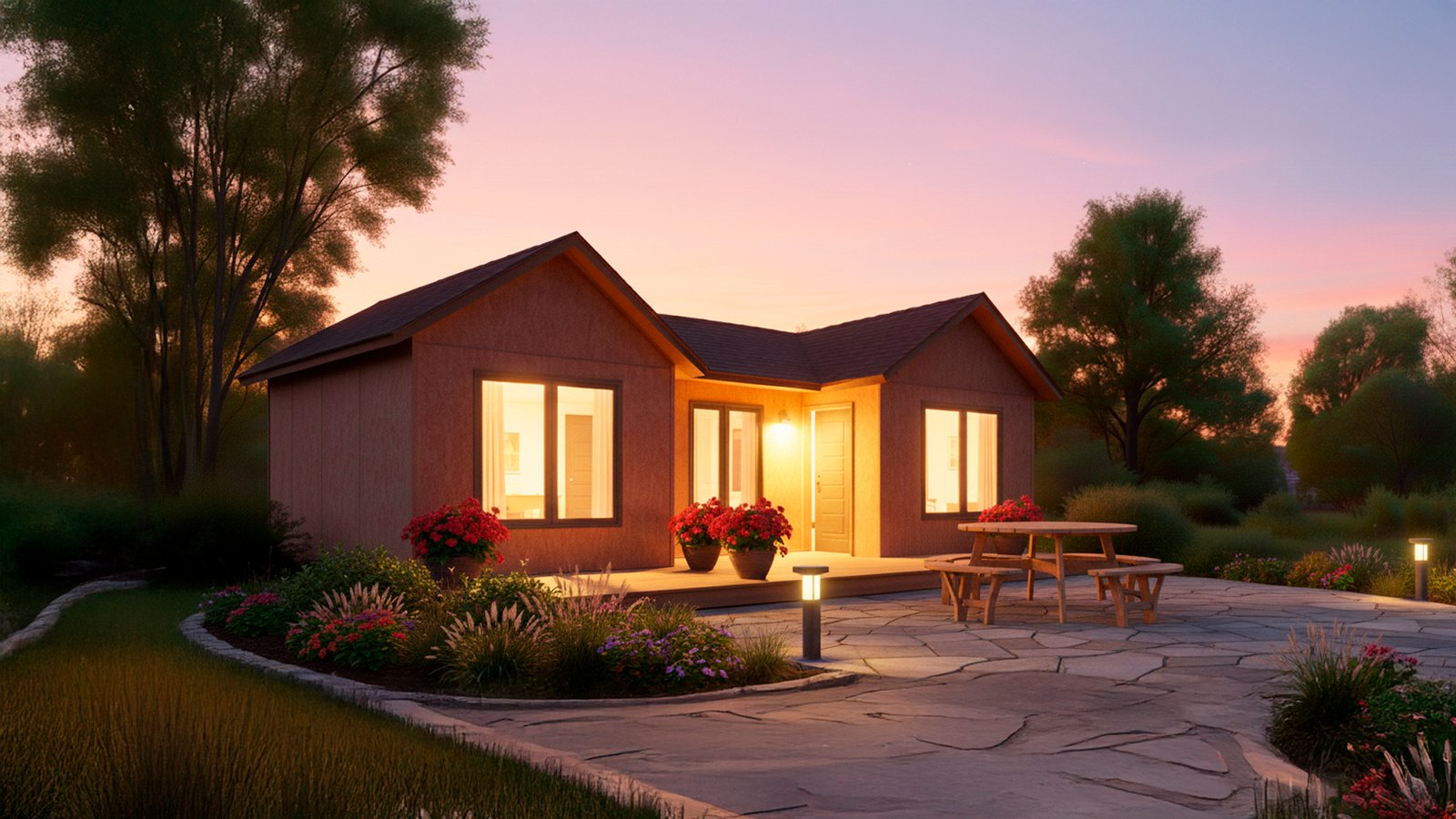 Casa prefabricada modelo París Americana en entorno natural