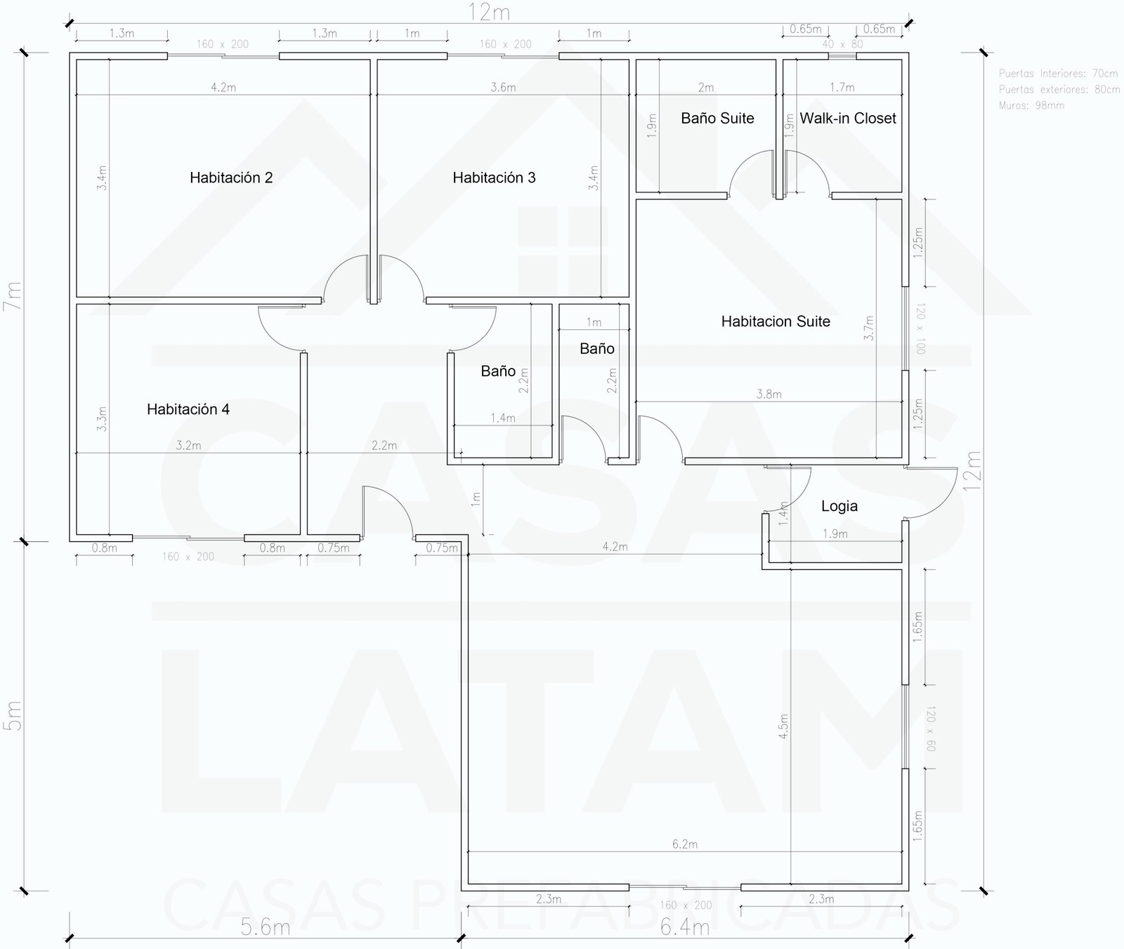 Plano Dubái 117 m²
